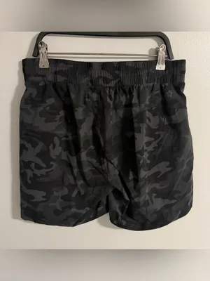 Tuff Athletics Black & Gray Camo Athletic Shorts thumbnail 2