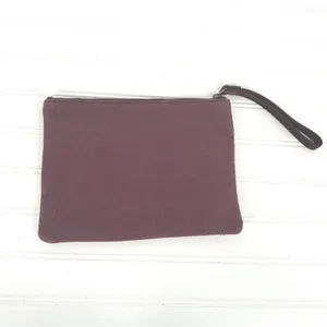 Lucky Brand Wristlet Pouch Women OS Burgundy Floral Embroidered Suede Boho thumbnail 3