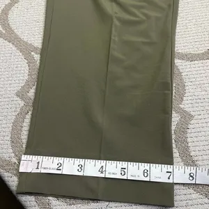 Banana Republic Airstretch Tapered Pants Olive Green Textured Ankle Size XL thumbnail 6
