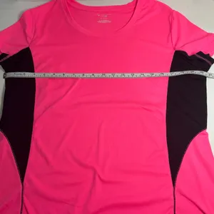Tek Gear DryTek Hot Pink Athletic Tee XL Mesh High-Low Workout thumbnail 6