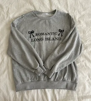 Tennis Prep Bow Ribbon Sweatshirt Gray thumbnail 2