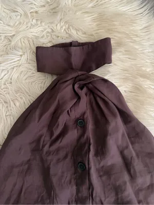 ZARA Women’s Brown Halter Neck Button-Front Top thumbnail 10