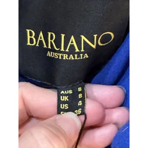 Bariano Australia Off Shoulder Sweetheart Neck Dress Gown With Train Blue Size 4 thumbnail 6