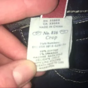 Stetson western cowboycore 8 dark wash No 816 crop jeans thumbnail 4