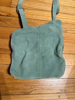 Free People Cornell Suede Sling Bag green mint crossbody belt bag thumbnail 5