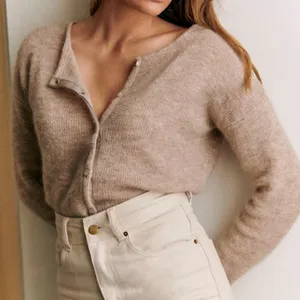 Sézane Gaspard Cardigan Light Beige thumbnail 1