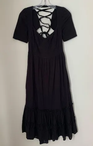 Free People Frances Tie Back Midi Dress thumbnail 3