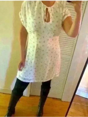 Love, Whit by Whitney Porter White Floral Dress size Large thumbnail 2