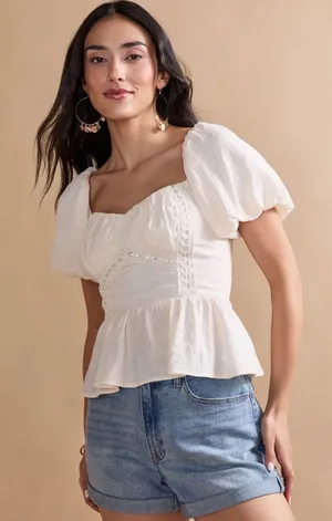 Cream Francesca's Blouse thumbnail 1