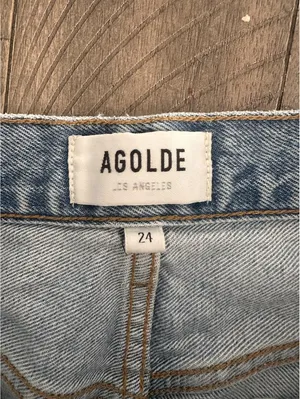 AGOLDE 90's Mid Rise Loose Fit in Captured Wash Distressed Button Fly Women’s 24 thumbnail 8