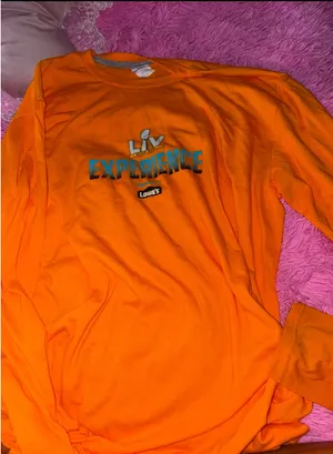Super Bowl 2021 Long Sleeve Orange Size L thumbnail 1