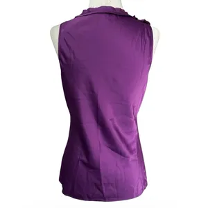 The Limited Purple Sleeveless Top Womens Size XS Satin Blouse Tank Top | 63-30 thumbnail 2