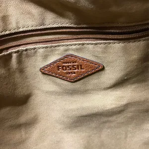 FOSSIL Jori Cow Leather Hobo Bag Exterior Pockets Brown Office Everyday Timeless thumbnail 10