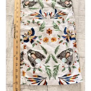 Anthro LyreBird Cotton Flannel Pajama Set Floral Animal Print Cottage Sleep XS thumbnail 10
