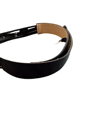 Ginnie Johansen Inc Black Silver Concha Western Boho Faux Leather Belt Women's thumbnail 7