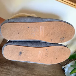 Sperry MacKenzie Size 9 Grey Suede Moccasin Booties Faux Fur Cabin Preppy Winter thumbnail 8