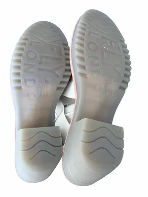 Fly London Wato Peep Toe Slingback Sandals Leather size 39 US 8-8.5 Tan Sand thumbnail 7