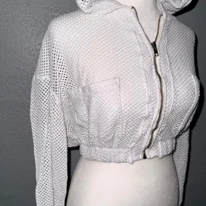 Free People Movement‎ Size XS Fishnet Mesh Cropped White thumbnail 2