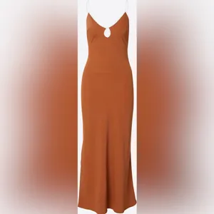 Abercrombie & Fitch Keyhole Slip Maxi Dress - Ochre - XSP thumbnail 10