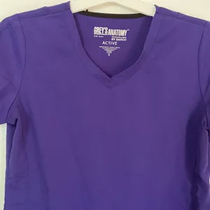 Grey’s Anatomy Professional Wear by BARCO Active Scrub Top Small Purple thumbnail 2