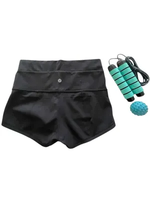 HTF: new Lululemon ॐ Wunder High Waist Yoga Running Short 2" Inseam ॐ Black 8 thumbnail 12