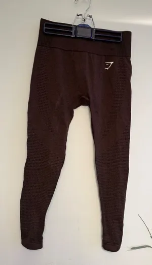Gymshark Energy+ Seamless Leggings Dark Brown Marl High Rise‎ Medium thumbnail 1