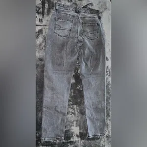 American Eagle Stretch Mom Jean in Black Size 4 Regular thumbnail 6