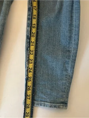 7 For All Mankind Light Blue Distressed Skinny Jeans thumbnail 10