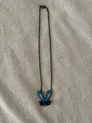 Rabbit necklace Blue thumbnail 2