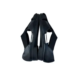 Airspree Black Leather Slip-On Sandals Women’s Size 7 Comfort Summer Shoes thumbnail 4