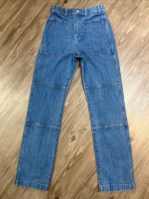 Madewell ’90s Straight Utility Jeans 25 Fenwood Wash High Rise $138 thumbnail 2