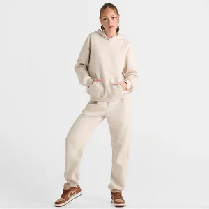 Jordan Brooklyn Fleece Hoodie In Biege Size Large thumbnail 10