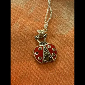 Necklace lady bug 925 sterling silver good luck thumbnail 3