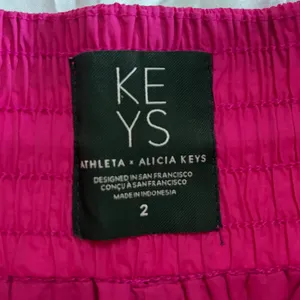 Athleta Alicia Keys High Waist Utility Pant Magenta Pink Cargo Joggers Size 2 thumbnail 4