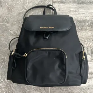 Michael Kors Abbey Large Nylon Backpack, Black New w/Tag Retail $398 thumbnail 5