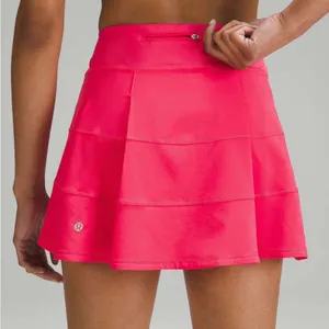 Lululemon Pace Rival Mid-Rise Skirt *Long Lip Gloss Pink Size 0 Tennis Golf thumbnail 3