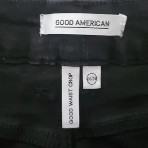 good waist crop black jeans sz 00/24 thumbnail 3