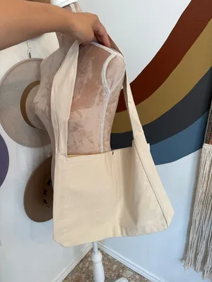 Urban Outfitters Cream Canvas Tote with Rooster Motel thumbnail 4