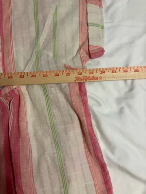 Sage + Fig Pink Stripe Boho Babydoll Top 1X Floral Pocket thumbnail 3