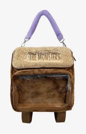 Labubu Popmart Fuzzy Backpack NEW Labubu The Monsters Exclusive thumbnail 1