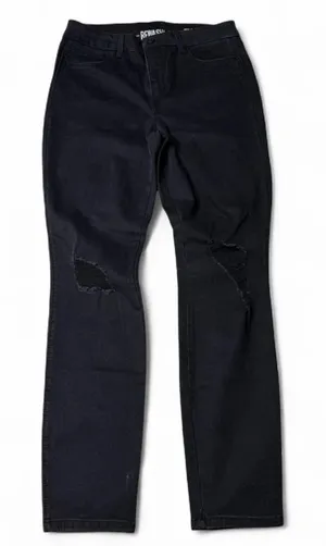 Rewash Real Curve High Rise Distressed Black Jeans Size 11 Soft Grunge thumbnail 1
