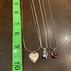 3 dainty necklaces dolphin heart purple circle thumbnail 3