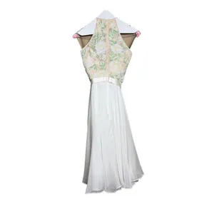 Sherri Hill Floral Beaded Mini Dress – Beaded Bodice, Chiffon Skirt, Size 2 thumbnail 5