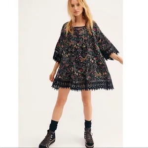 Free People It’s Necessary floral tunic mini dress thumbnail 2