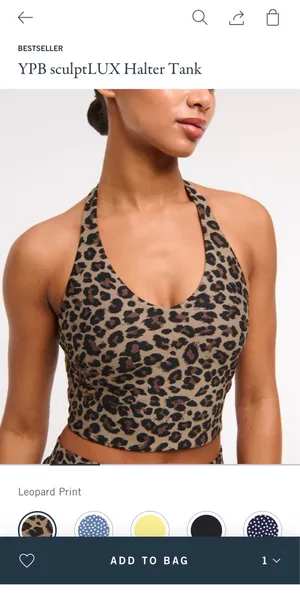 Abercrombie YPB sculptLUX Halter Tank thumbnail 2