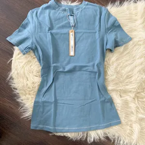 NWT Skims Cotton Jersey T-Shirt in Kyanite XS thumbnail 2
