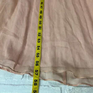 J Crew Formal Gown Maxi Dress Womens 14 Pink Silk Chiffon‎ Pleated V-Neck Heidi thumbnail 15