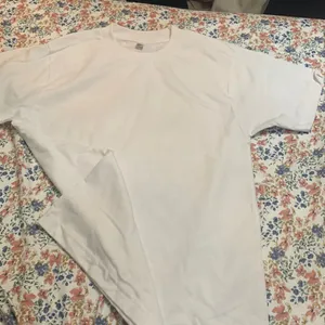 American apparel short sleeve cotton T-shirt classic T-shirt white casual top thumbnail 1