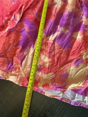 SO Pink Purple Floral Cutout Midi Dress Size L thumbnail 8