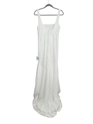 Lulus White Lace Sleeveless Wedding Dress NWT Sz Medium White Lace Wedding Gown thumbnail 3